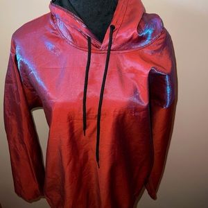 Medium hoodie multi color rain jacket
